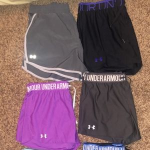 Nike and Under Armour shorts